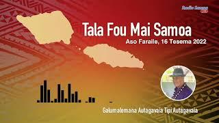 Radio Samoa - News from Samoa (16 DEC 2022)