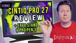 Ultimate Wacom CINTIQ PRO 27 Review + Ergo Stand & Pro Pen 3