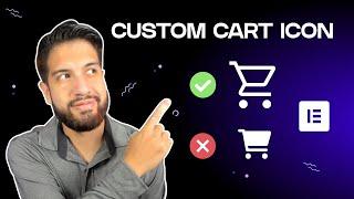 Stop using the default cart Icon | Custom cart Icon In Elementor Pro