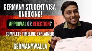 Germany Student Visa Unboxing! Rejection or Approval? Watch Till End! Germanywalla. #studyingermany