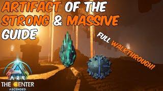 Artifact of the Strong & Massive | The Center Lava Cave | FULL WALKTHROUGH | ARK Survival Ascended