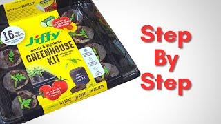 Easiest Way to Start Seeds Indoors - Jiffy Greenhouse Seed Starting Kit Step by Step for Beginners