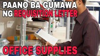 PAANO BA GUMAWA NG OFFICE SUPPLIES REQUEST LETTER | #SaudiArabiasecurity @ChadInformative