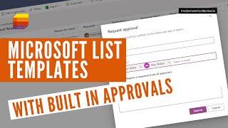 Build a Travel Request process with approvals in SharePoint with new List Templates