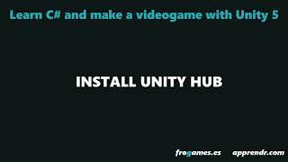 install unity hub and unity 2020