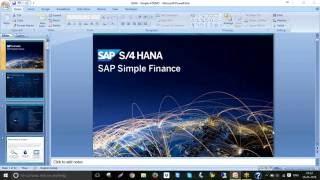 SAP S/4HANA SIMPLE FINANCE -  POWERED BY SAP HANA.