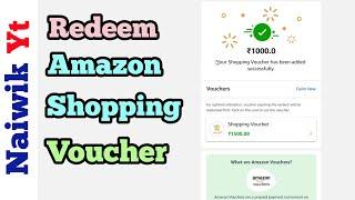 How to Redeem Amazon Shopping Voucher