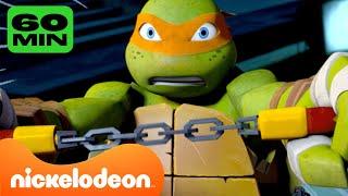 TMNT: Las Tortugas Ninja | ¡60 MINUTOS de las bromas y batallas de Mikey!  | Nickelodeon en Español