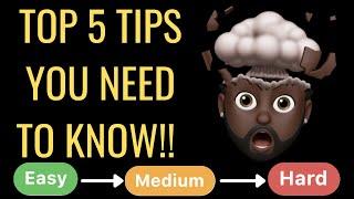 Top 5 Tips You NEED to Solve More Medium and Hard Leetcode Problems!
