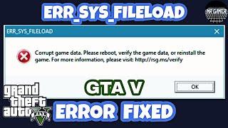 [FIX] ERR_SYS_FILELOAD Corrupt Game Data in GTA 5 |  (100% working) in Tamil | MR GAMER OFFICIAL