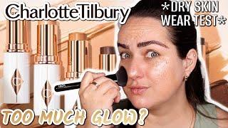 Charlotte Tilbury Unreal Skin Foundation Stick REVIEW AND WEAR TEST! Too Radiant?