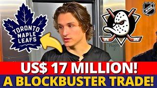 HUGE TRADE BETWEEN LEAFS AND ANAHEIM DUCKS! A MILLION-DOLLAR CENTER IS COMING? MAPLE LEAFS NEWS