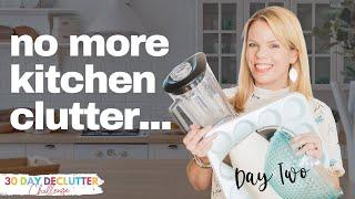 Clutter-Free Kitchen Counters - Day 2 - 30 Day Declutter Challenge