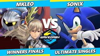 Wavedash 2023 Winners Finals - MkLeo (Meta Knight, Corrin) Vs. Sonix (Sonic) Smash Ultimate - SSBU