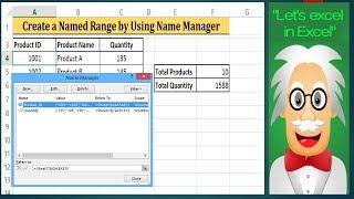 Name Manager - How to Create a Named Range in Excel 2013|2016