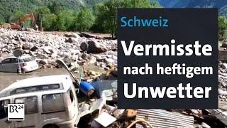 Schweiz: Vermisste nach Unwetter | BR24