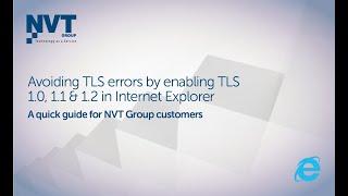 Quick Guide: Avoiding TLS errors by enabling TLS 1.0, 1.1 & 1.2 in Internet Explorer