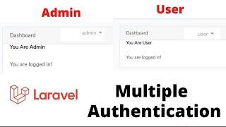 Multiple Authentication In Laravel Without Jetstream | Laravel Tutorial