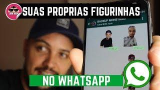 WHATSAPP - Como fazer suas próprias FIGURINHAS com QUALQUER FOTO (TUTORIAL) 2018