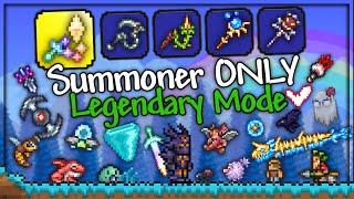 Can I Beat Terraria Legendary Mode SUMMONER ONLY? (For The Worthy)