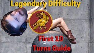 Western Roman Empire Legendary First 10 Turn Guide for Total War: Attila