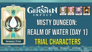 Genshin Impact Ver 4.2 Event Misty Dungeon: Realm of Water (Day 1) FREE CHARACTERS - Neuvillette