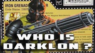 History and Origin of GI Joe's DARKLON!  The Cousin of DESTRO