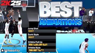 BEST NBA 2K25 GUARD (6'4 & Under) ANIMATIONS (BEST JUMPSHOTS, LAYUP + DUNK PACKAGES & DRIBBLE MOVES)