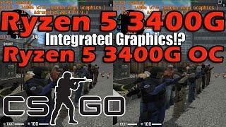 CS:GO Ryzen 3400G vs. 3400G OC Overclocked Counter-Strike: Global Offensive Benchmark