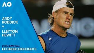 Andy Roddick v Lleyton Hewitt Extended Highlights | Australian Open 2005 Semifinal