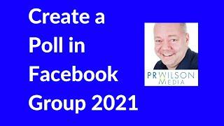 How to create a poll in Facebook group 2021