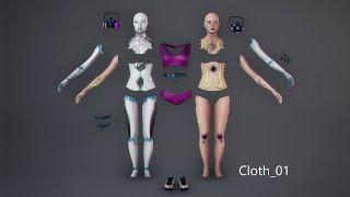 Azura Ciber Girl Constructor Tutorial