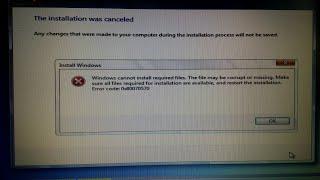 error code 0x80070570 restart format the selected partition for install Windows it helper