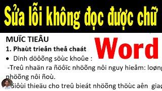  Hướng dẫn khắc phục lỗi thiếu font chữ, không đọc được chữ khi mở văn bản (Word, Excel...)