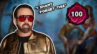 Nicolas Cage P100 - The BEST Survivor In DBD #intothefog