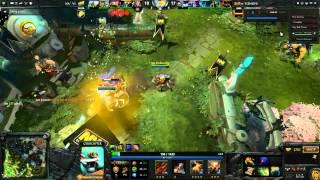 Dota 2 TI3 - Na'Vi VS TongFu Game 3 Pudge Fountain Hooks