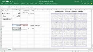 Calculate Annual Salary with annual performance review using Excel by Chris Menard