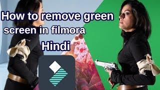 Chroma key in filmora  How to remove green screen in filmora  Hindi