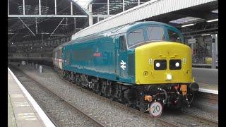 Class 45 Peak No. 45118 at Newcastle - 'The Pennine Peak' Rail Tour - 8th Nov 2024