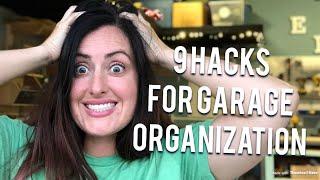 9 HACKS for Garage Organization and storage - diy shop hacks