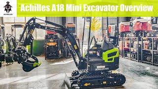 Achilles A18 Mini Excavator / Digger Overview / Review / Introduction Video