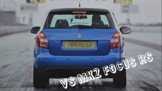 My Skoda Fabia vRS MK2 vs Focus RS (Inside). RWYB 31/03/12 - 1/4 mile