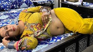 Desi Hot Aunty New Sleeping Vlog | Pakistani Girl Daily Routine Work Vlog | Pakfamilyvlog Village