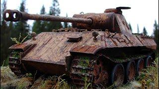 ПОДЪЁМ НЕМЕЦКОГО ТАНКА ПАНТЕРА (Panzerkampfwagen V Panther) ИЗ РЕКИ В ПОЛЬШЕ