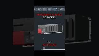 Mitsubishi iQ-R PLC 3D model #electricalengineering #plc #programmablelogiccontroller #3dmodeling