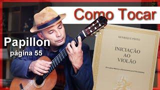 Papillon M Carcassi página 55 livro Iniciação ao Violão 1 Henrique Pinto