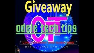 Odele Tech Tips Live Stream First live stream phone credit giveaway 100 500