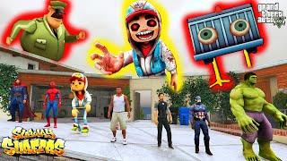 Franklin and Avengers Fight With Subway Surfers (Horror Game: Chapter 2) For Save GTA 5 | Part-2