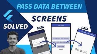 Passing Data Between Screens in Flutter | Flutter Pass Data from One Page to Another