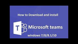 How to Download Microsoft Teams in Desktop/Laptop in Windows 7